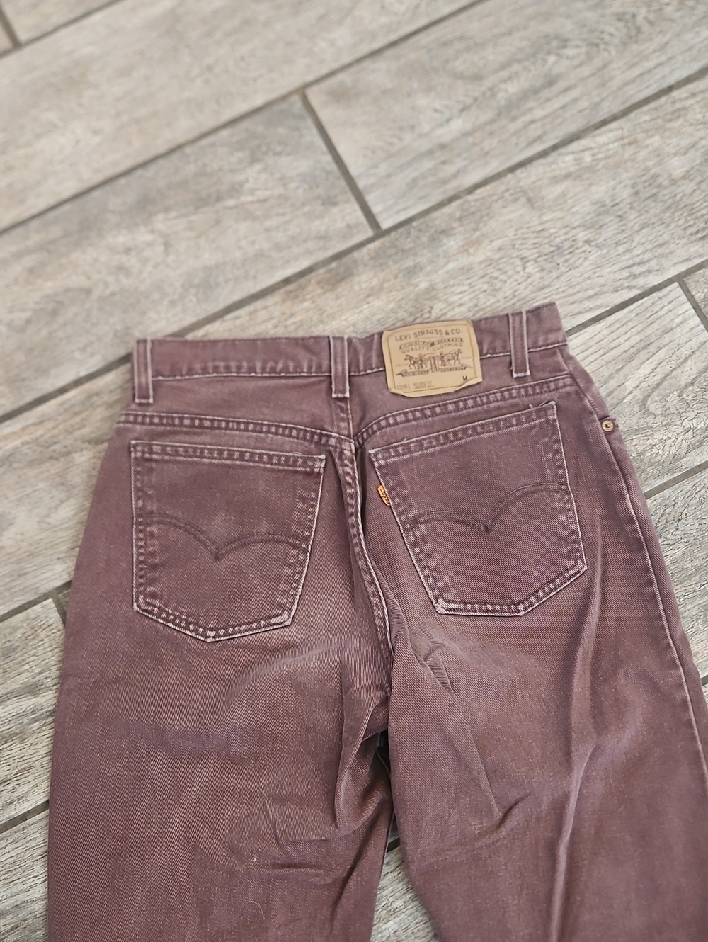 Levi's Women's Boyfriend Jeans In Brown - Picture 3 of 5